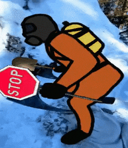 Man Holding Stop Sign