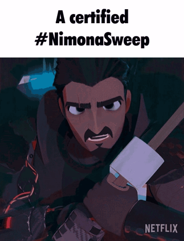 Man Holding Sword Certified Nimonasweep