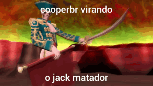 Man Holding Sword cooperbr virando o jack matador