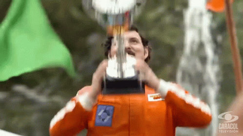 Man Holding Trophy Caracol Television