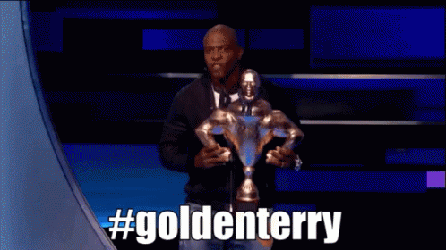 Man Holding Trophy #goldenterry