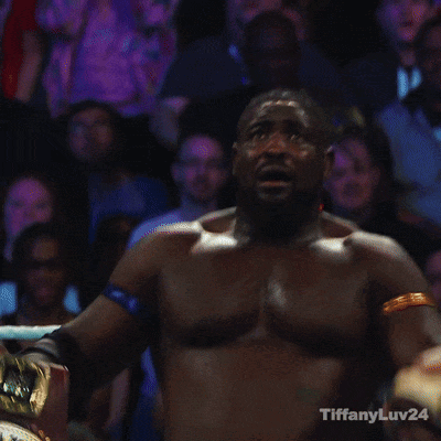 Man Holding Trophy Tiffany Luv24 Wrestling Ring