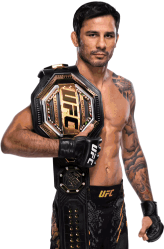 Man Holding UFC Championship Belt