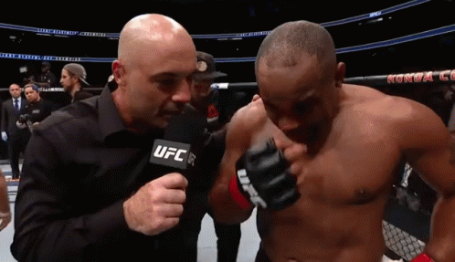 Man Holding UFC Microphone