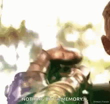Man Holding Water Saying Nothing But a Memory