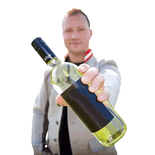 Man Holding Wine Bottle Stefan