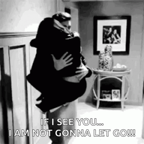 Man Holding Woman and Saying I Won't Let Go