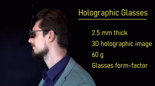 Man Holographic Glasses 2.5Mm 3D Image 60G GIF
