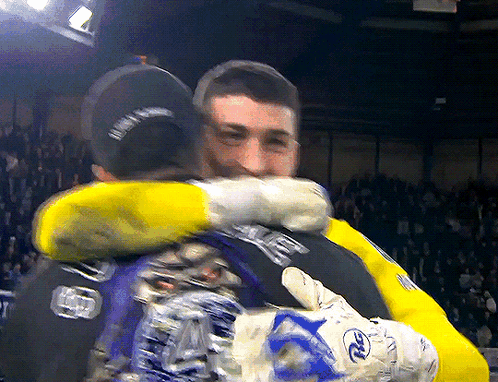 Man Hugging Man With RL Shirt