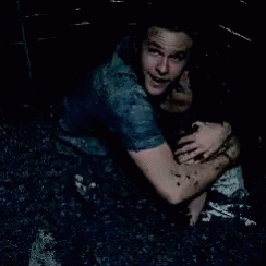 Man Hugging Muddy Woman GIF