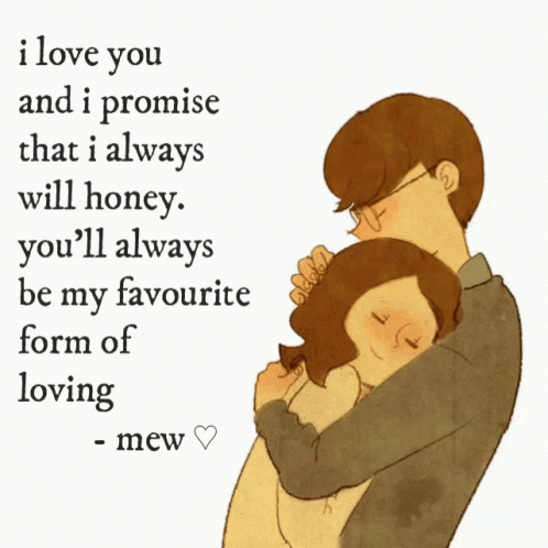Man Hugging Woman I Love You I Promise GIF