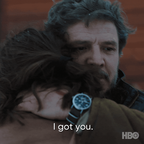 Man Hugging Woman Saying I Got You