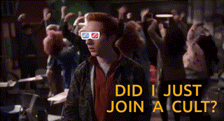 Man in 3D Glasses Says Did I Just Join a Cult