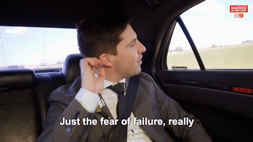 Man In A Car Fear Of Failure GIF
