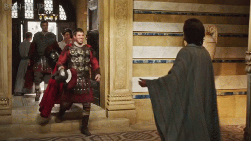 Man in Armor and Caped Man With Ben