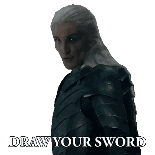 Man in Armor Draw Your Sword