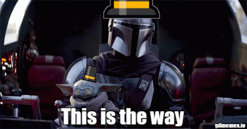 Man In Armor Holding Baby This Is The Way GIF