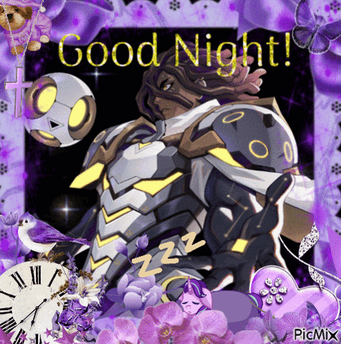 Man in Armor Saying Good Night