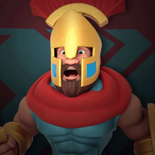 Man in Armor With Blue Eyes