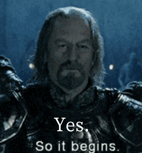 Man In Armor Yes So It Begins GIF