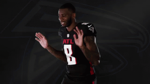 Man In ATL Jersey Number 8 GIF