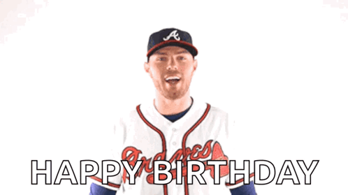 Man In Atlanta Braves Jersey Raising Arms GIF