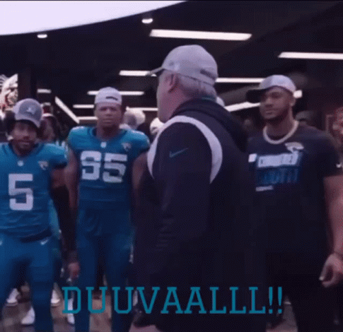 Man In Baseball Cap Dancing In Front Of Football Players Duuvaall GIF
