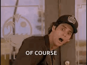 Man in Baseball Cap Saying Of Course