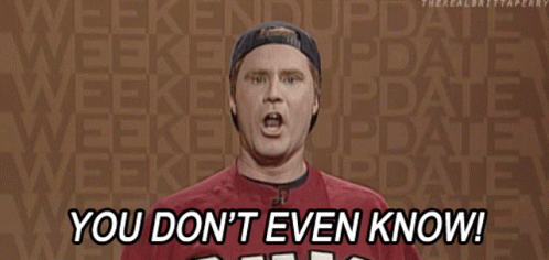 Man In Baseball Cap Says You Don't Even Know GIF