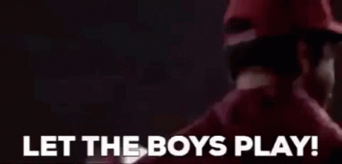 Man In Baseball Cap Screaming Let The Boys Play GIF