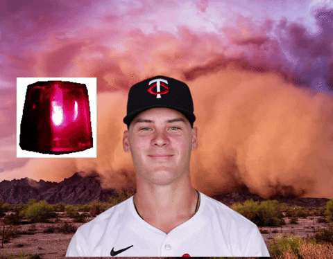 Man In Baseball Cap With Letter C GIF