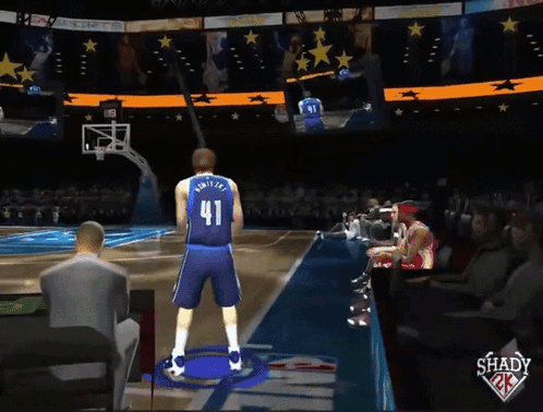 Man in Basketball Uniform Number 41