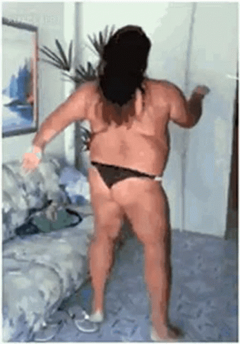 Man In Bathing Suit Dancing GIF
