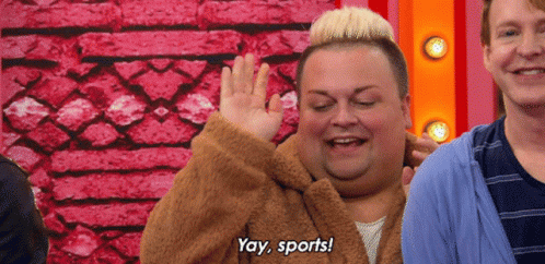 Man in Bathrobe Says Yay Sports