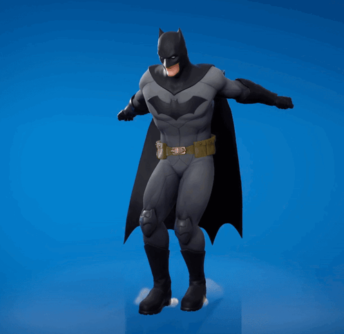 Man In Batman Costume Making Peace Sign GIF