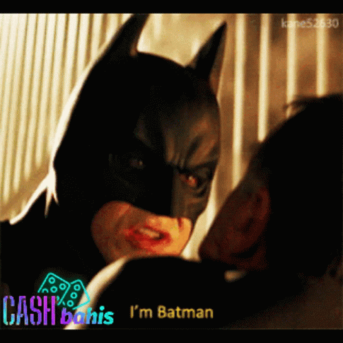 Man In Batman Costume Saying I'm Man GIF