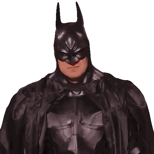 Man in Batman Costume with Cape