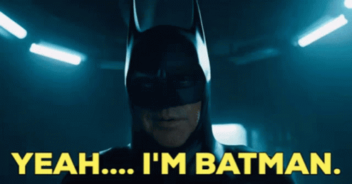 Man in Batman Suit Says Yeah I'm Batman