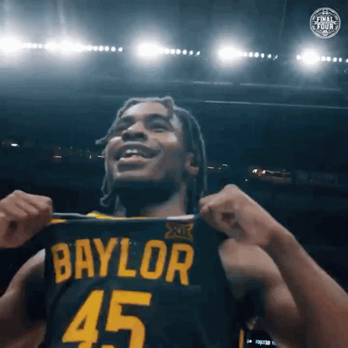 Man in Baylor 45 Jersey