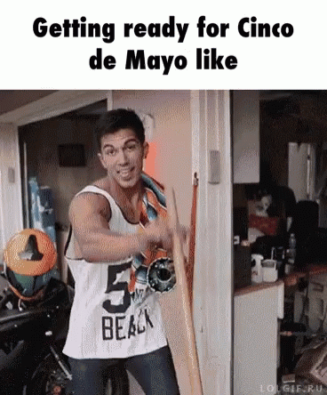 Man In Beach Tank Top GIF