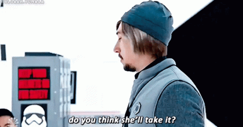 Man in Beanie Asking Do You Think She'll Take It