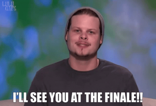 Man In Beanie Says I'll See You At The Finale GIF