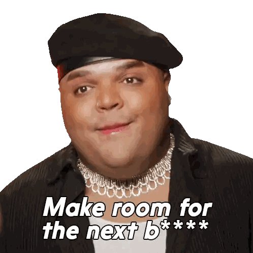 Man in Beret and Choker Says Make Room