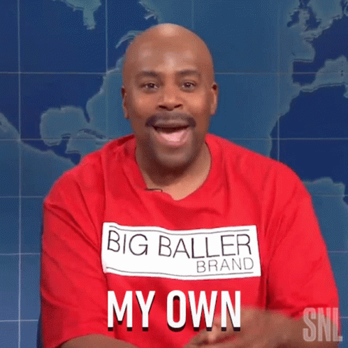 Man in Big Baller Brand Shirt Says My Own