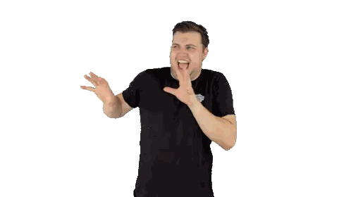 Man in Black Abercrombie & Fitch Shirt Making Stop Gesture