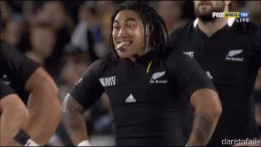 Man In Black All Blacks Jersey Making Face GIF