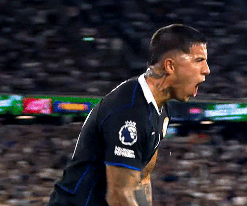 Man in Black and Blue Jersey Screaming Sports