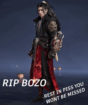 Man In Black And Red Costume Rip Bozo GIF
