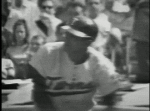 Man in Black and White Dodgers Uniform