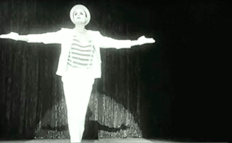 Man In Black And White Thank You Bow GIF